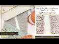 Straight Herringbone Double Crochet Stitch Edges