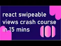 React Swipeable Views Crash Course