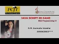 JavaScript 2D Game Development Java Institute G M kumudu imasha
