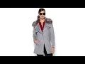 Lagu IMAN Platinum Soft Faux Suede Driving Coat with Faux Fur