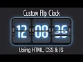 Custom 3D Flip Clock Using HTML CSS JS No JS Plugin NoorHUB