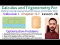 Lesson 28 Optimization Problems Applied Minimum and Maximum Problems