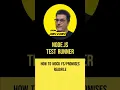 Use the Node js native test runner to mock the asynchronous readFile