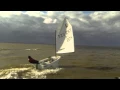 Lagu Sailing on Optimist. Wind up to 35 knots.  (Optimist planing)