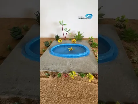 Construção de uma piscina #shorts