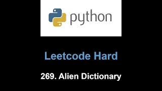 Leetcode 269 Alien Dictionary topological sort