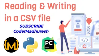 Writing and Reading in a CSV file in Hindi Python Lecture 30 csv module csv writer