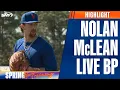 Nolan McLean Live Batting Practice Highlights Mets Spring Training