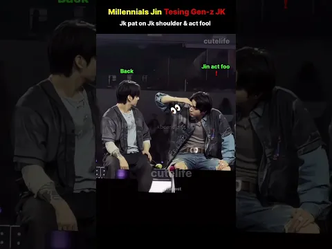 Millennials Jin Tesing Gen-z Jungkook.
