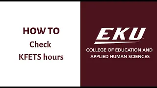 Checking KFETS Hours