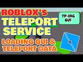 ROBLOX TELEPORT SERVICE - CUSTOM teleporting GUI and TELEPORT DATA Roblox Scripting Tutorial