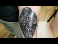 Celtic stone cross tattoo by Boris Kuryakin May 09 2018