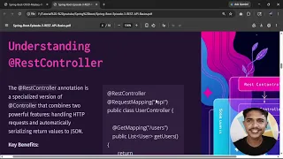 Spring Boot REST API Tutorial RestController GetMapping PostMapping JSON Response - part 21
