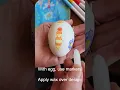 Wax resist Easter egg art