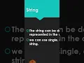 Sequence Type short String Python programming language Malayalam Tutorial