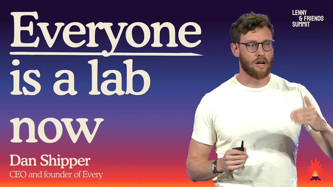 How to build products on a moving frontier | Dan Shipper (Every): video thumbnail