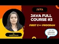 Java full course with c basics Day first c program