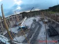 Assembling 40m truss on ground