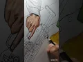 Franklin 5 character portrate pencil colour