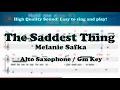 Download Lagu The Saddest Thing - Melanie Safka (Alto Saxophone Sheet Music Gm Key / Karaoke / Easy Solo Cover)