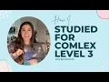 How I studied for COMLEX Level 3 perspective from a resident physician