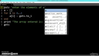 122 Learn python and ruby programming - user entered array