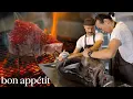 A Day at LA s Hottest Japanese Restaurant Breaking Down a 137lb Tuna On The Line Bon Appetit