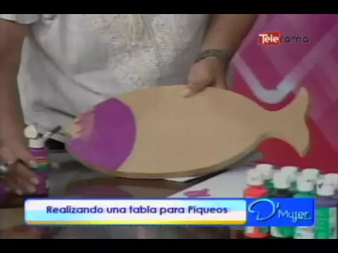 Realizando una tabla para piqueos