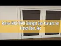 Review NICETOWN Sidelight Door Curtains for French Door Room Darkening Solid Window Covering for Sm