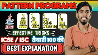 Tricks for solving patterns Class 10 Computer Applications Crash Course By Prateik Sharma