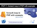Learn PHP in Hindi foreach loop in php with example Tutorial for Beginners PHP Session26th