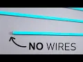 How To Hide Wires Behind Wall - NO DRYWALL REPAIR NEEDED Hiding Wires