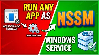 How to Install Setup NSSM Run Any Script as Windows Service Part 2