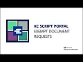 KC Script Portal - Exempt Document Request