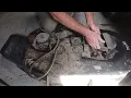how to change a mower deck belt on a Craftsman LT1000 riding lawn mower year 2002 42-inch deck