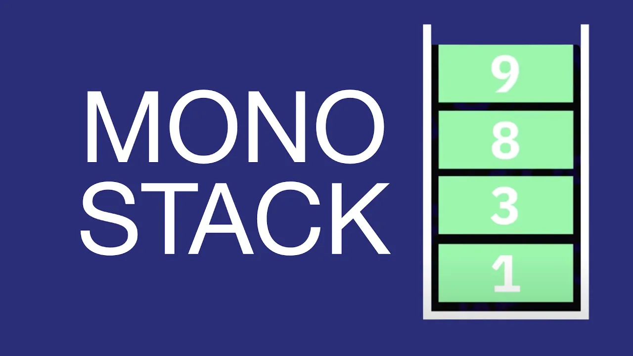 Monotonic Stack Data Structure Explained - YouTube thumbnail
