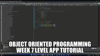 Object oriented programming week 7 Level App tutorial