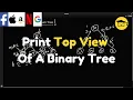 Print Top View Of A Binary Tree
