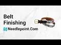 Needlepoint Belt Finishing