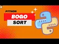 Python bogo sort algorithm