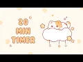 Download Lagu 20 minutes  - Study Timer Work with me Cat on a fluffy cloud #timer #20min  #studymusic  #lofi