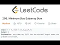 LeetCode 209 Minimum Size Subarray Sum Solution in Java