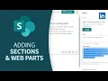 SharePoint Tutorial - The basics of adding sections and web parts