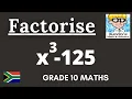 10 Difference of Cubes Grade 10