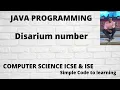 Java Program to determine whether a given number is a Disarium number or not Hindi