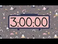 3-Hour Countdown Timer - Simple Beeps Stay Focused Productive