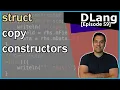 Dlang Episode 59 D Language - structs