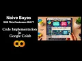 Naive Bayes in Google Colab Simple Implementation without Scikit-Learn