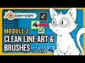 Blender 2D Animation Basics for Beginners - Clean Line Art for Professional 2D Animation