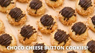 Renyah! CHOCO & CHEESE BUTTON COOKIES